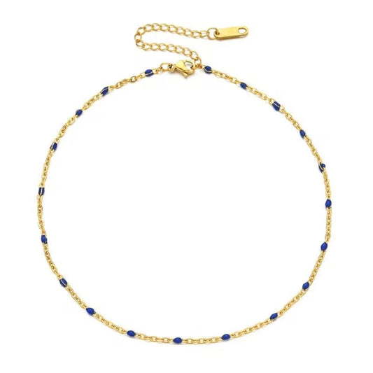 Stainless Steel Anklet Beaded Bells Charm Adjustable Foot Chain