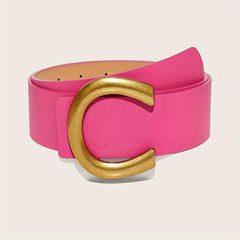 C Buckle Classic Belts Candy Wide Dress Belt