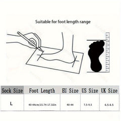Men's Mid Crew Sport Socks Non Slip Wool Blend Breathable Athletic Socks