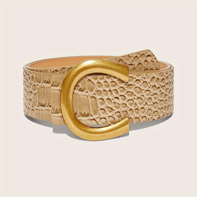 C Buckle Classic Belts Candy Wide Dress Belt
