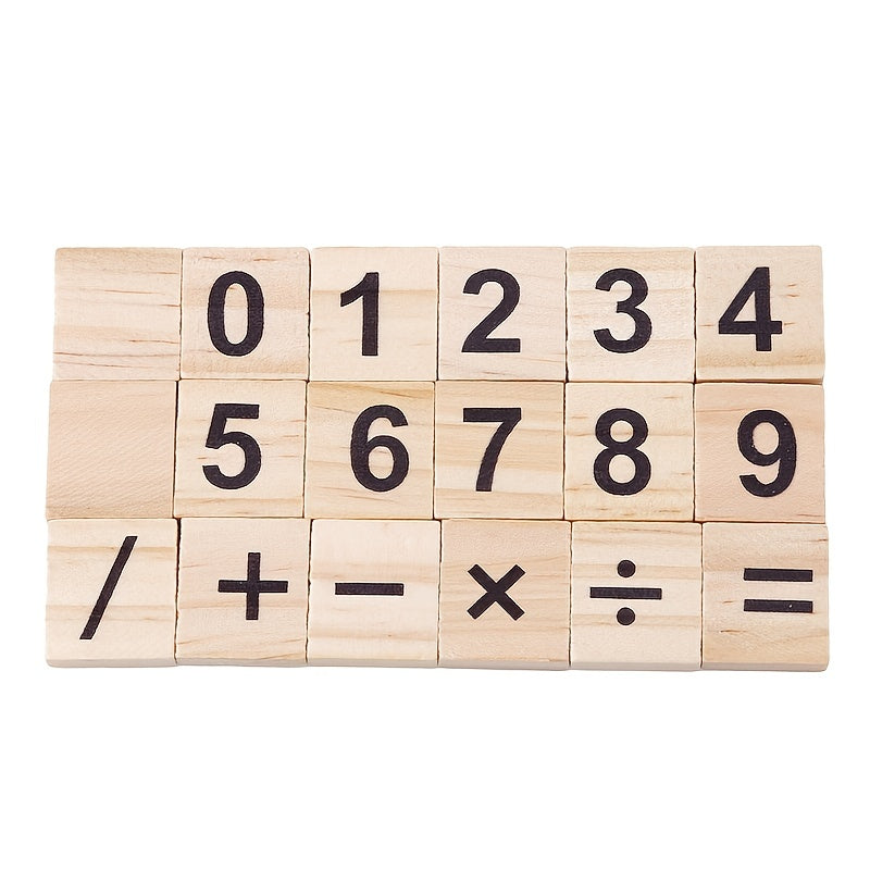100pcs Alphabet Wooden Squares Jigsaw Puzzle Game Letter Wood