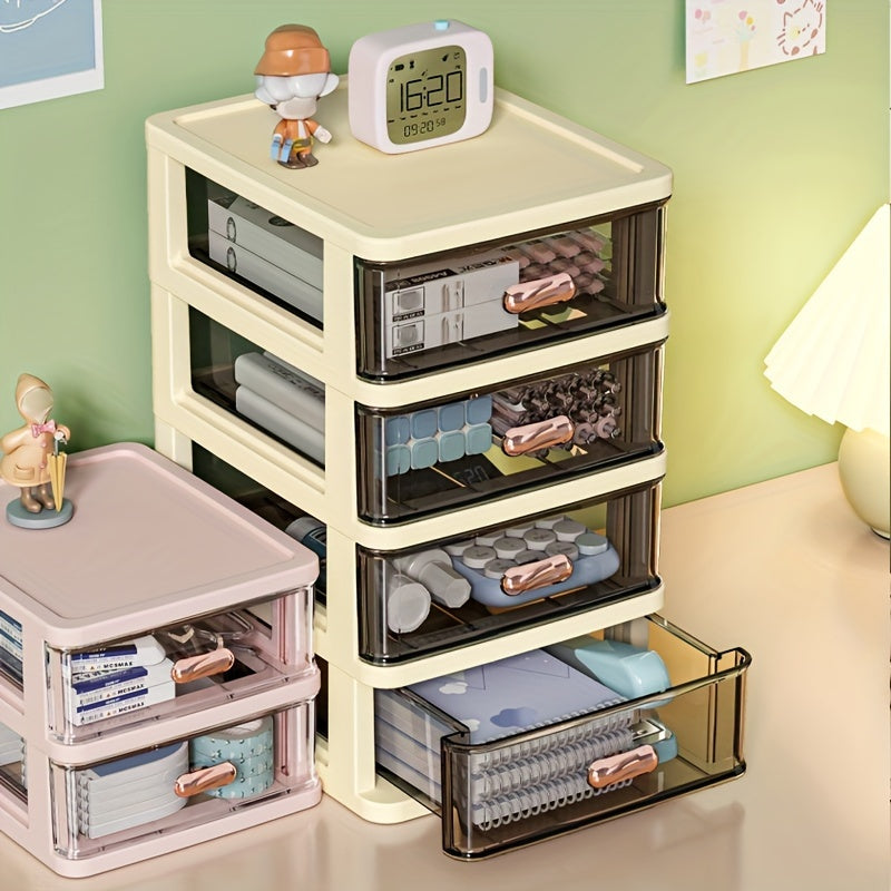Desktop Storage Box Plastic Drawer Type Jewelry Hair Accessories Rack