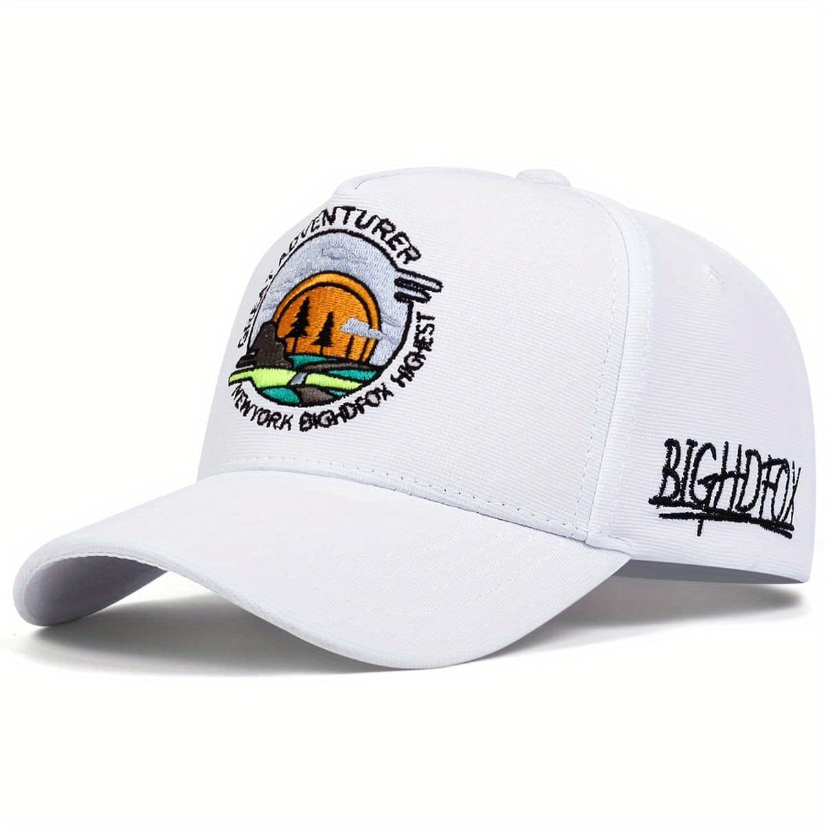 Sunset Embroidery Baseball Cap Unisex Cartoon Sports Sun Hats Lightweight