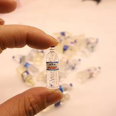 10 Mini Dollhouse Water Bottles Realistic Model Decorations