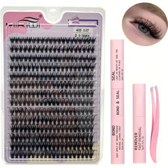 280Pcs Cluster Lashes 30D 40D D Curl Mix Lash Extension