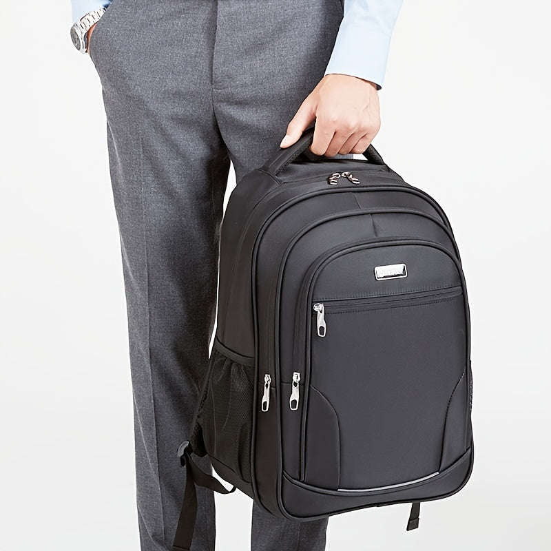 Work Laptop Backpack Polyester High School Zipper Soft Shell Cord