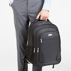 Work Laptop Backpack Polyester High School Zipper Soft Shell Cord