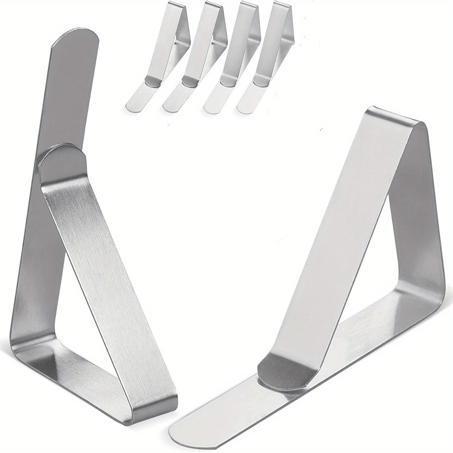 6pcs Stainless Steel Tablecloth Clips for Securely Holding Tablecloths