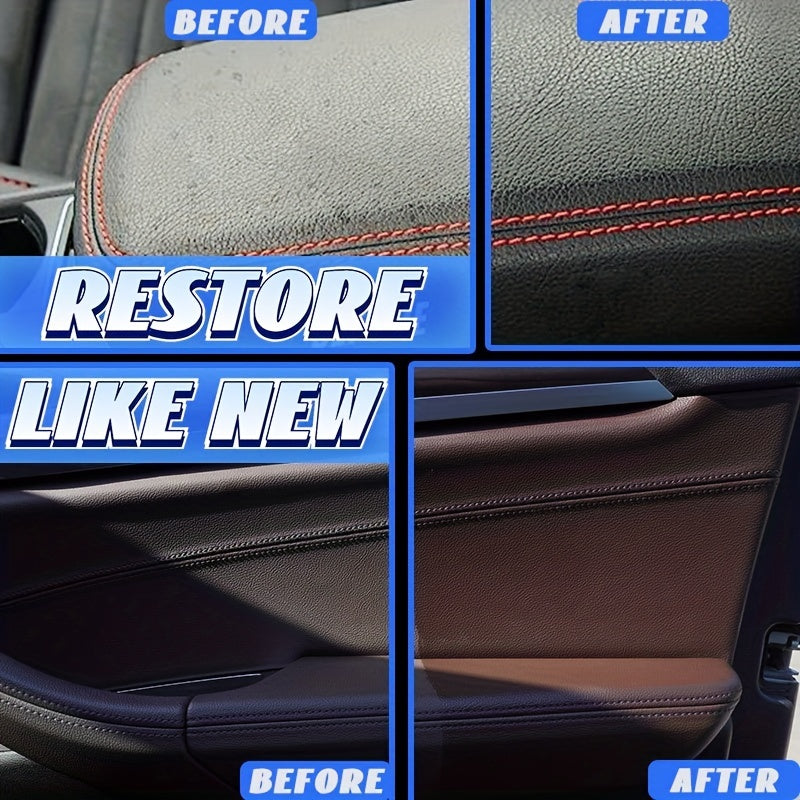 Car Interior Shine Spray Plastic Leather Restorer Coating Polish
