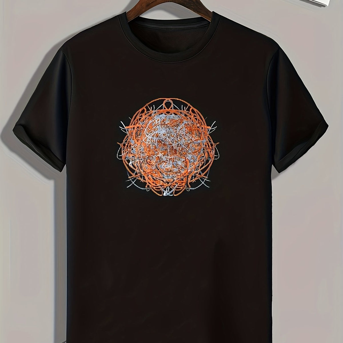 Graffiti Print Men's Graphic T-shirt Casual Comfy Tees For Summer