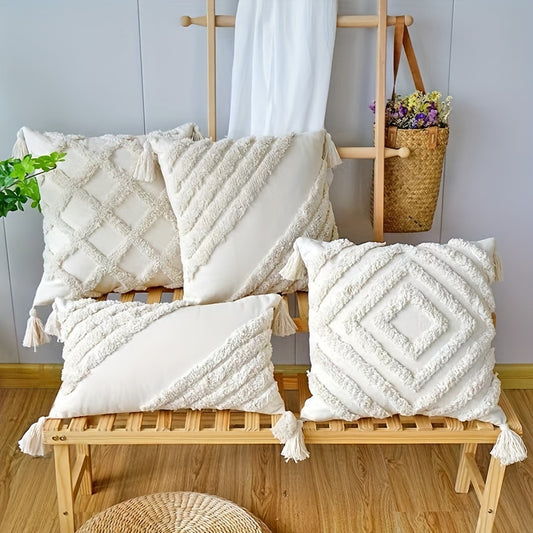 Bohemian Style Plush Cushion Cover Throw Pillowcase