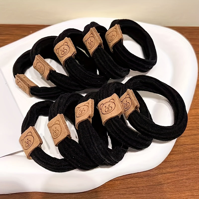 10pcs High Elastic Hair Band Style Hair Ring Durable Hair Ties