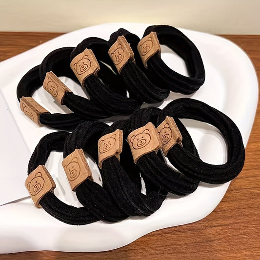 10pcs High Elastic Hair Band Style Hair Ring Durable Hair Ties