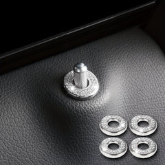 4pcs Car Door Bolts Glitter Diamond Decoration Trims for C Class GLC260
