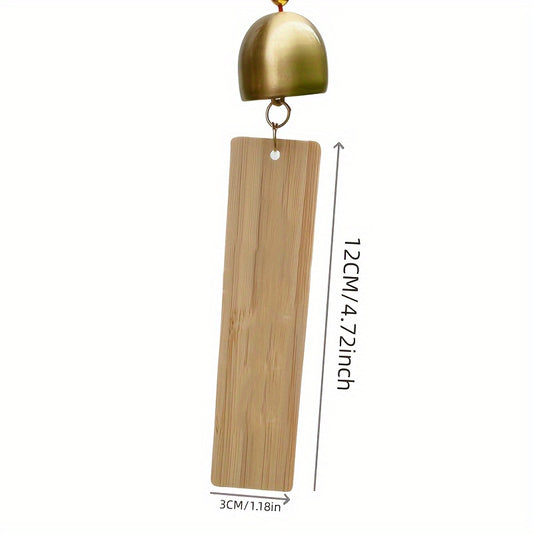 Mini Wooden Tag Wind Chime DIY Painting Wishes Scenic Retro Hanging Sign