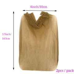 12pcs Ultra Thin Invisible HD Wig Cap Sheer Nylon Stocking Cap for Women