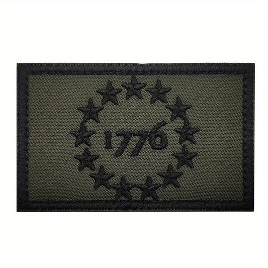 1776 Military Embroidered Patch for Jackets Vests Hats