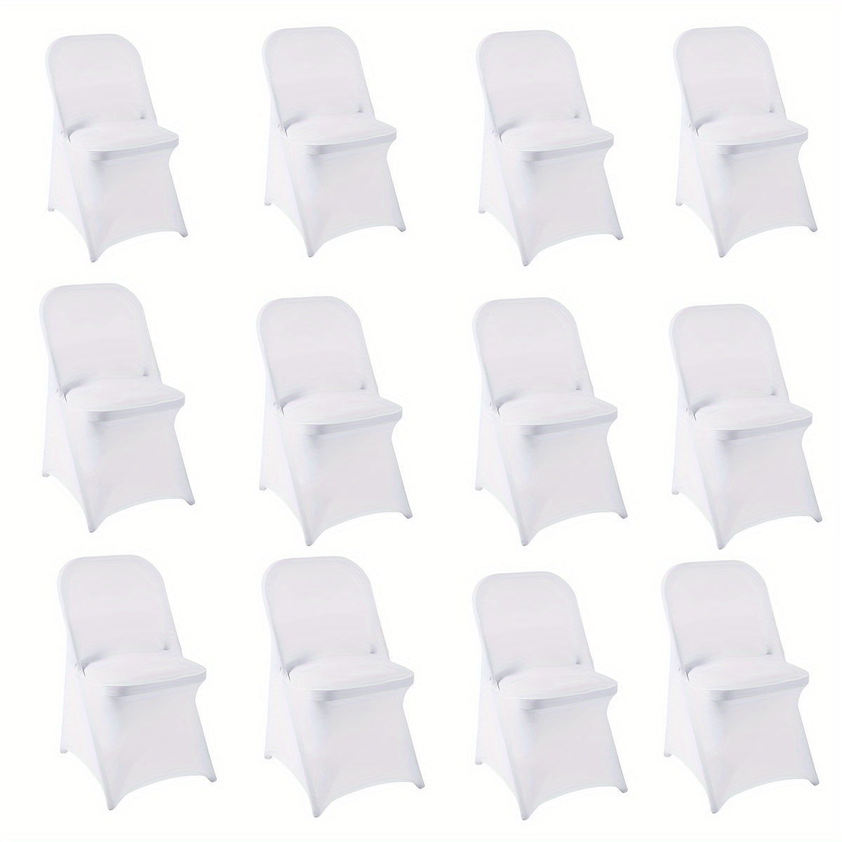12pcs Soft Elastic Chair Covers, Washable High Elasticity