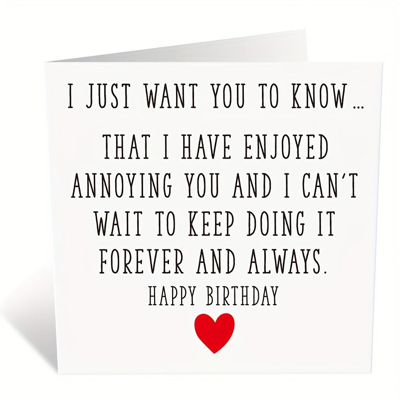 Romantic Birthday & Anniversary Cards - Perfect Love Card for Him or Her