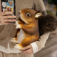 Simulation Squirrel Plush Toy Soft Stuffed Plush Animal Toy