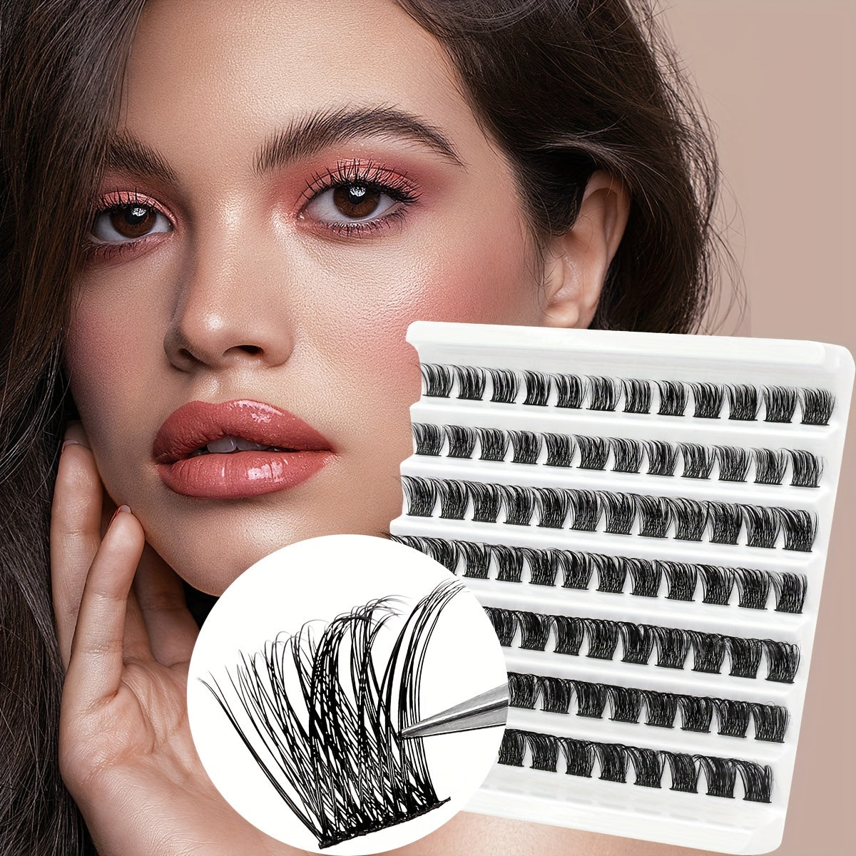 Wispy Lash Extensions 84 Clusters C Curling Individual Lashes Mix Style