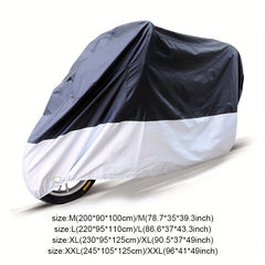 Waterproof Silver Motorcycle Cover Dustproof