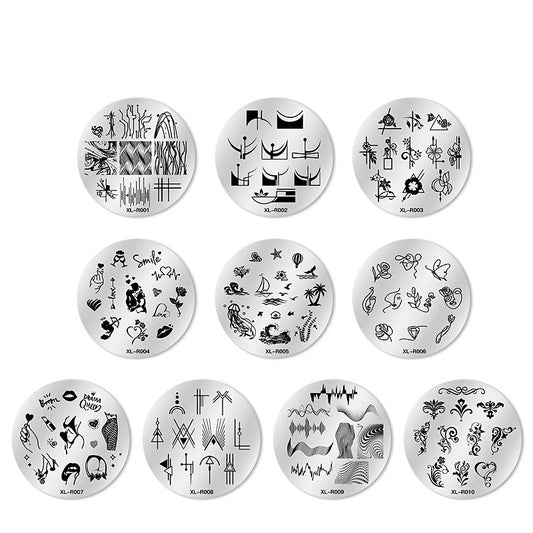 Nail Art Stamping Plate Set for Stunning Manicures