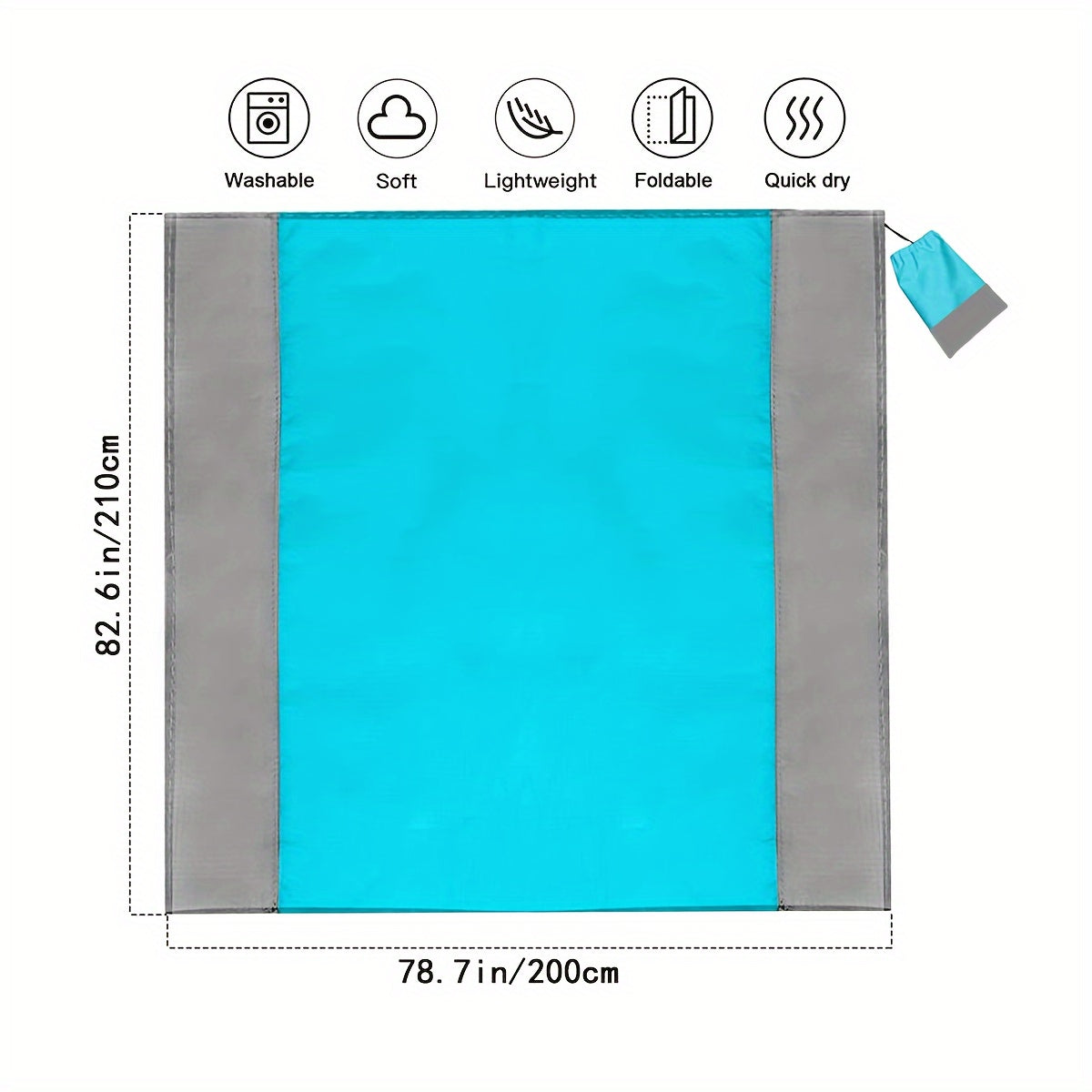 Portable Waterproof Beach and Lawn Camping Mat