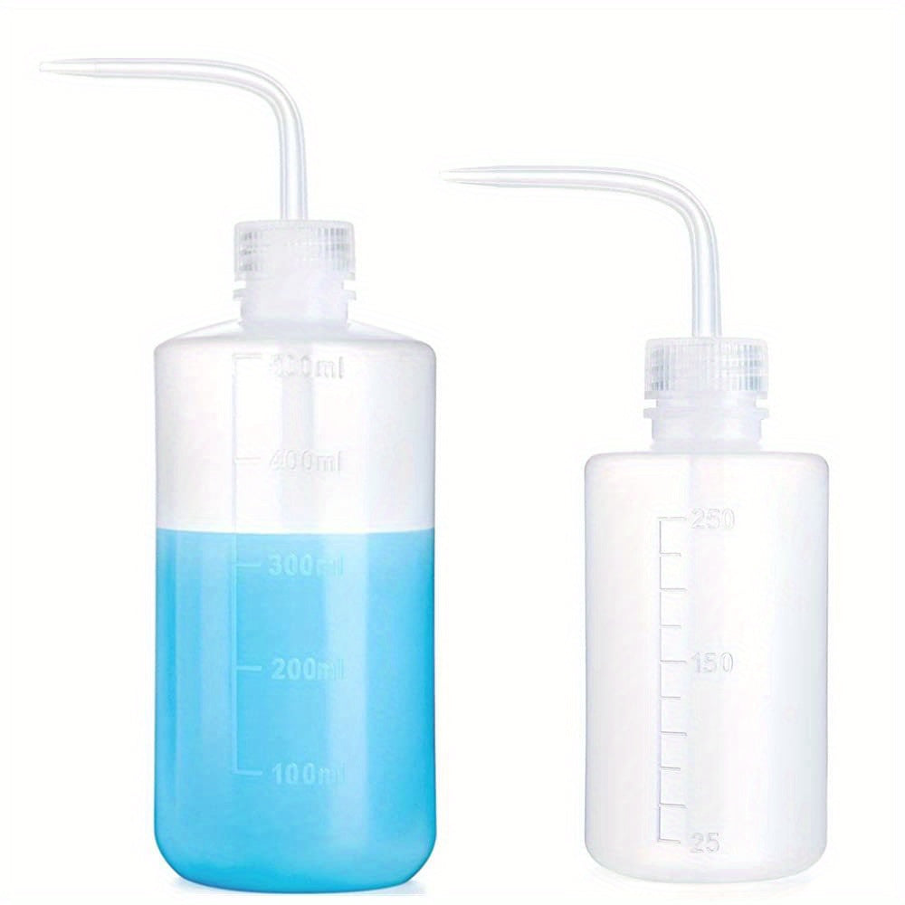 2pcs Inverted Plastic Squeeze Bottles 250ml & 500ml