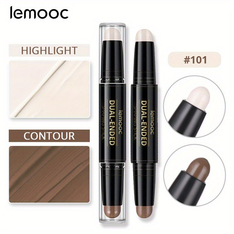 LEMOOC Dual Head Highlight Nose Shadow Trimming Highlight Concealer