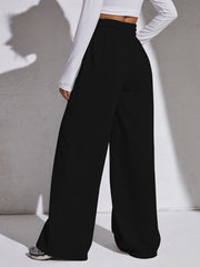 Elastic Waist Wide Leg Pants for Women