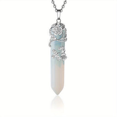 Healing Crystal Point Pendant Necklace Reiki Healing Crystals