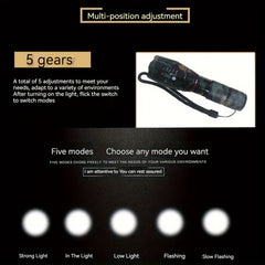Adjustable Focus Flashlight for Outdoor Activities