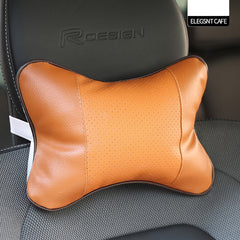 Car Neck Pillow Soft Leather Headrest For Driving