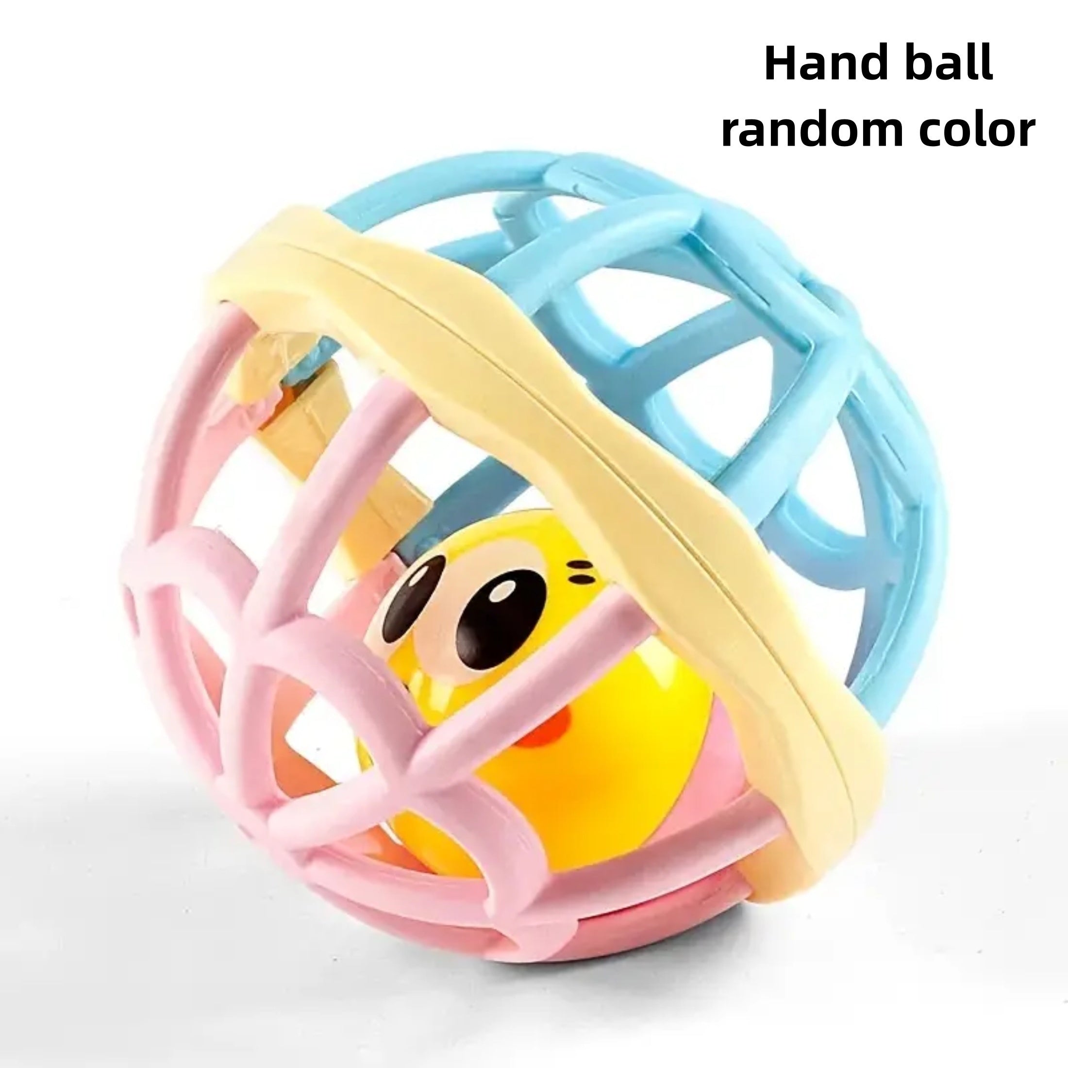 2pcs Rattle Toy Set Handheld PVC Grab Ball and Stick Combo, Mixed Colors