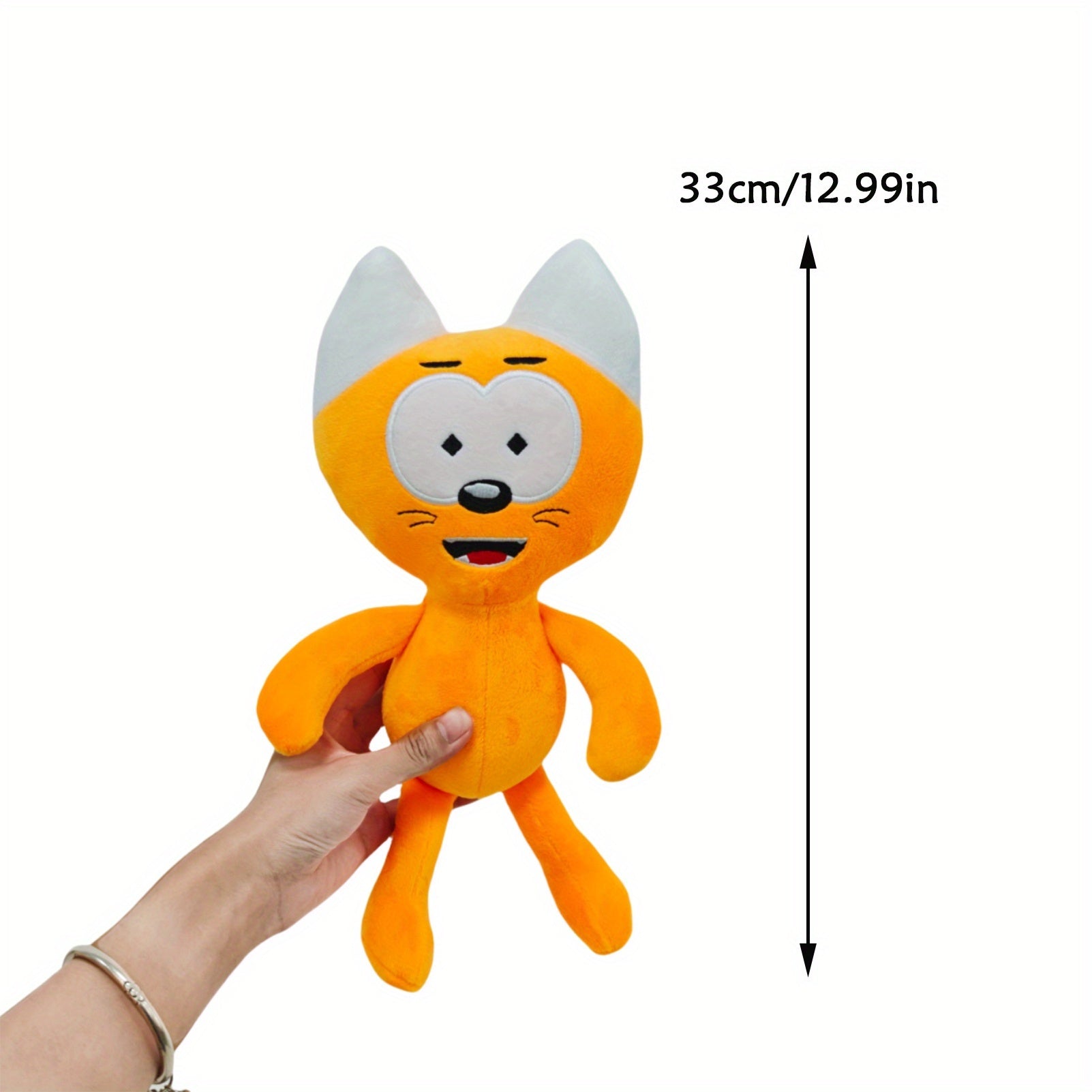 Yellow Kote Kitty Plush Toy Soft Stuffed Animal Doll for Room Decor