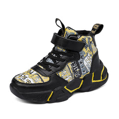 Boy's High Top Basketball Shoes Non Slip Sneakers