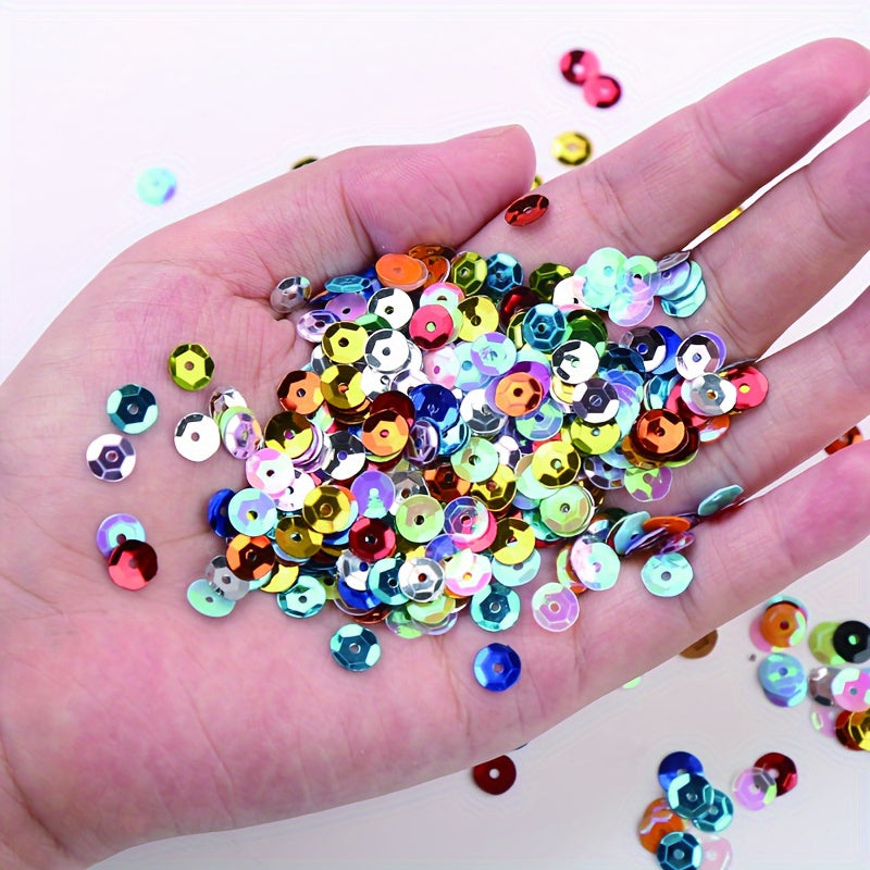 6000pcs Random Loose Sequins 22 Colors Embroidery Sequins Technology Sequins DIY