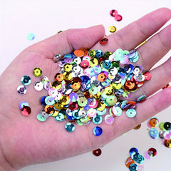 6000pcs Random Loose Sequins 22 Colors Embroidery Sequins Technology Sequins DIY