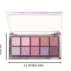 10 Colors High Pigmented Eyeshadow Palette Matte & Finish for Eye Makeup