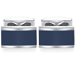 2pcs Enamel Cufflinks Set, Stylish Men's Accessories