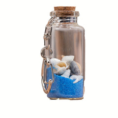 Colorful Sand Glass Wishing Bottle Keychain Lucky Charm Pendant