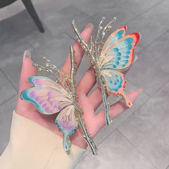 Vintage Butterfly Hair Claw Clip Non Slip Strong Hold Grip