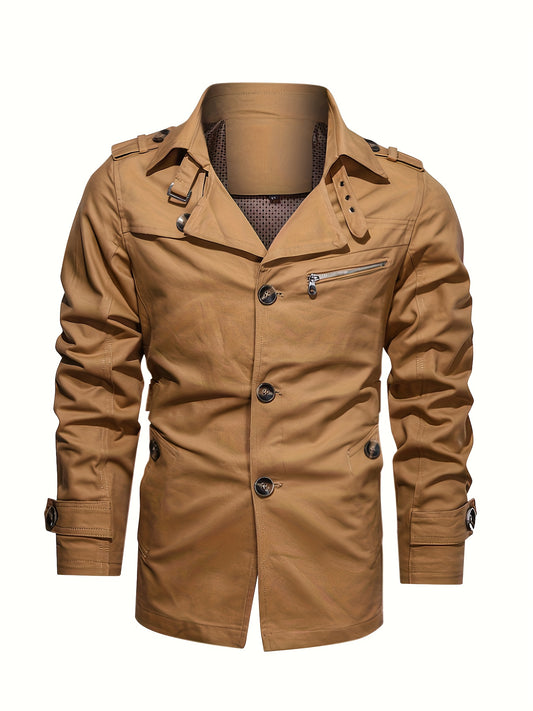 Men's Vintage Style Windbreaker Jacket