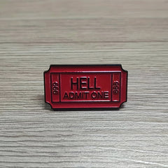 Red Alloy Oil Dropping Brooch Bag Accessories