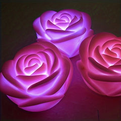 5pcs LED Rose Night Light Holiday Party Light Rose Wedding Light