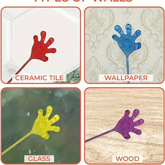 20pcs Sticky Hands Stretchy Glitter Sensory Fidget Toys - 5 Colors