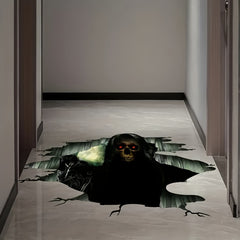 3D Halloween Floor Wall Decal Spooky Halloween Wall Decoration