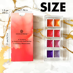 8 Colors Solid Watercolor Paint Set Nail Art Paint Pearlescent Metal Art Paint