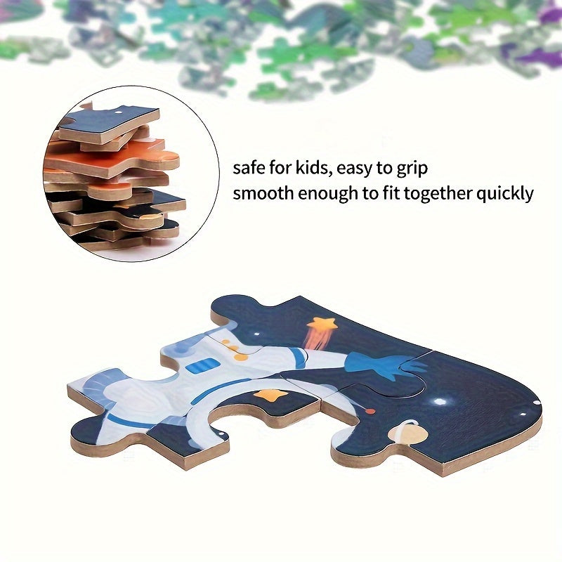 5 in 1 Space Puzzle Set With Iron Storage Box